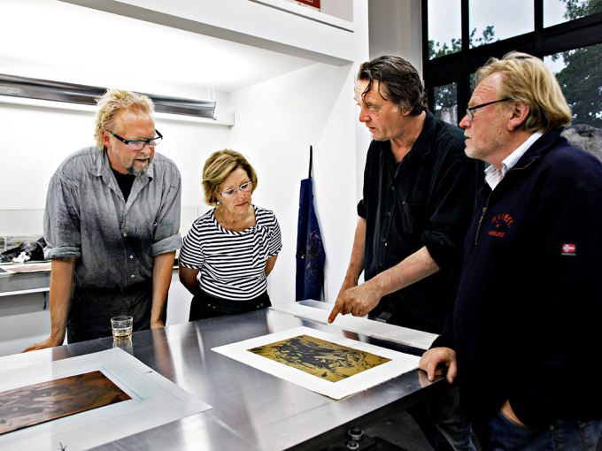 The four founders at work. Photo: Rolf M. Aagaard, the Royal Court